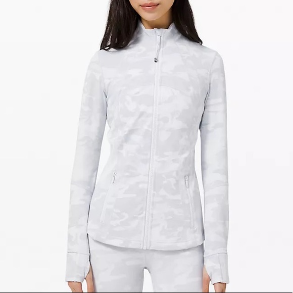 lululemon athletica Jackets & Blazers - NEW Lululemon White / Grey Define Track Jacket - 4